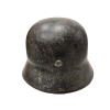 WW2 German 1942 M40 Q64 Single Decal Army Heel Helmet By Quist with Leather Liner (Original) - Photo 6