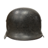 WW2 German 1942 M40 Q64 Single Decal Army Heel Helmet By Quist with Leather Liner (Original) - Photo 5