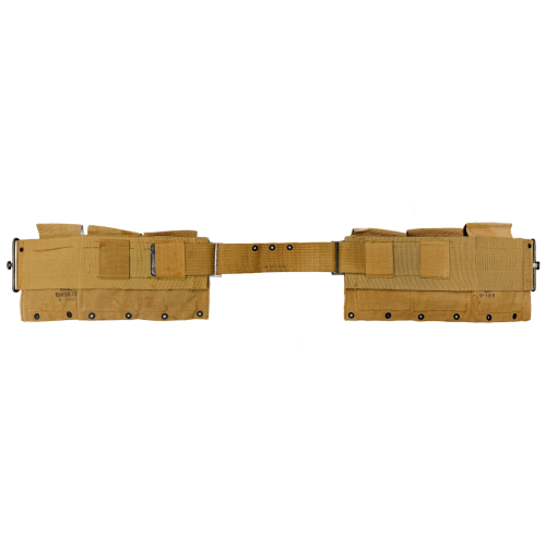 WW2 U.S. M1918 Browning Automatic Rifle (BAR) 2nd Assistant Gunner 6-Pocket Khaki Canvas Magazine Belt made by Plant Bros. & Co. (Original) - Photo 8