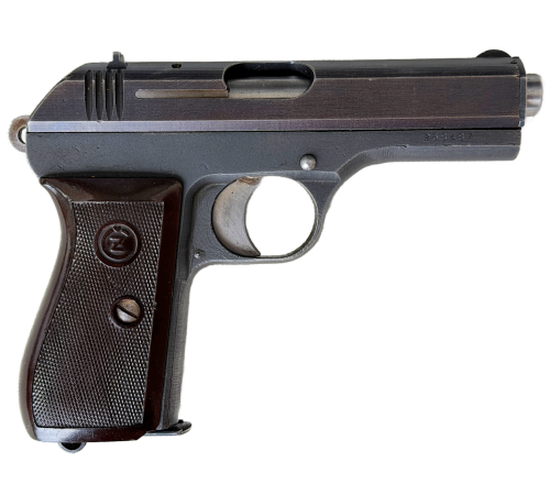 WW2 Original German Occupation CZ Model 27 Semi-Automatic Pistol with Leather Holster & Strap for Sale