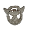 German Police metal cap badge in silver (Original) - Photo 2